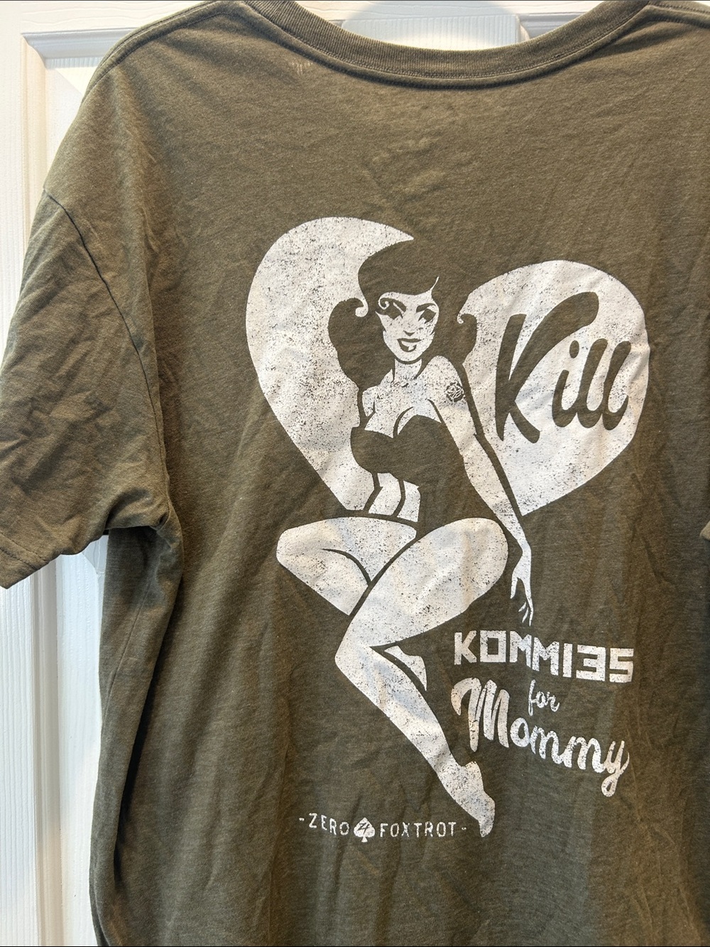 Zero Foxtrot Afterlife Club Kill Kommies For Mommy Pin Up Graphic Tee XL